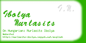 ibolya murlasits business card